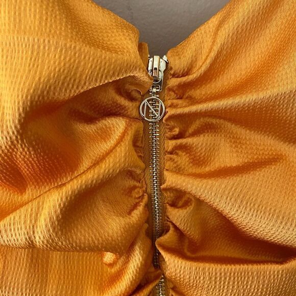 NWT NOOKIE UTOPIA MINI DRESS MANGO ruched cut out strappy Revolve M - Picture 7 of 10